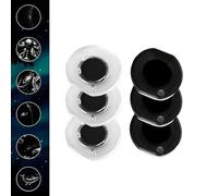 Starry Sky Galaxy Projector Lamp with Replacement Projection Sheets, Simulation Galaxy Night Light, Anti-Reflective Wide Angle Cosmic Atmosphere Light for Bedroom Party Home Decor (slides4 6pcs)