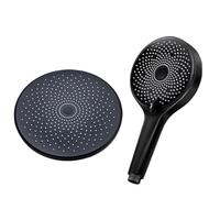 Starry Sky High-Pressure Handheld Shower Set - Gray 3-Function Push-Button Spray Gun(G5)