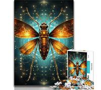 Starry Sky Insects Puzzles 1000 Pieces for Teenagers,Pattern Assembly Fun at Home Activities,Birthday Present,Travel Gifts (38x26cm)