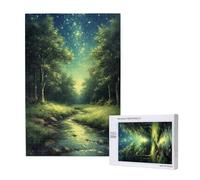 Starry Sky Jigsaw Puzzles for Adults 1000 Forest Large Jigsaw Puzzles for Adults, Funny/Difficult/Impossible/Challenging Decompression Games, As a Birthday for Women/Men 2T-1666