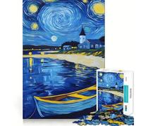 Starry Sky Landscape 1000 Piece Jigsaw Puzzles for Teenagers Reason Skill Toy Quiet Calm Exact Cut Xmas Surprise 38x52cm
