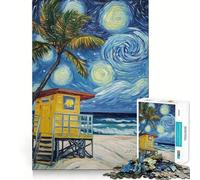 Starry Sky Landscape Jigsaw Puzzles 1000 Piece for Teenagers Memory Build Indoor Play Fine Cut Santa Wish Pick 38x26cm