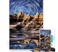 Starry Sky Landscape Jigsaw Puzzles 1000 Pieces for Teenagers Mind Skill Toy Casual Fun Design Assembly Stylish Gift 50x75cm