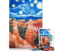 Starry Sky Landscape Jigsaw Puzzles for Teenagers 1000 Piece Strong Logic Toy Stress Release Clear Edge Classic Gift 50x75cm