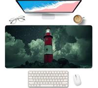 Starry Sky Large Mouse Mat 700x400x3mm, Water Tower Gaming Mouse Pad 5-3208 | Mousepad with Anti-Slip Rubber Base, Improved Precision and Speed, Desk Mat for for Home Office Work, Gifts for Man