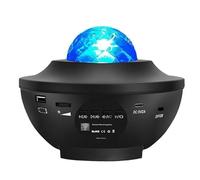 Starry Sky Laser Projector with Moon & Water Wave - USB Stage Light, Bedroom Ambient Night Light for Atmosphere Creation