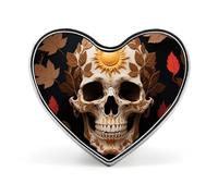 Starry Sky Lavender Lapel Pin Heart Brooches And Pins - Metal Badge for Shirts, Jackets, Hats | Durable Fashion Accessory & Gift for Men, Women, Events, Sun Skull Decorated, Love form