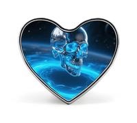 Starry Sky Lavender Lapel Pin Heart Brooches And Pins - Metal Badge for Shirts, Jackets, Hats | Durable Fashion Accessory & Gift for Men, Women, Events, Love form, Aluminum, no gemstone