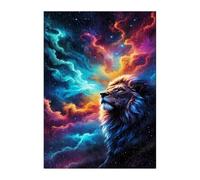 Starry Sky Lion Jigsaw Puzzles for Adults 500, Fun Challenging Educational Games, Difficult Jigsaw Puzzles for Adults, Puzzle 500 Pieces