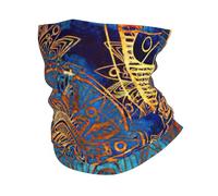 Starry Sky Mandala Print Neck Warmer Gaiter Women Men, Windproof Face Cover Face Mask Scarf For Cold Weather Sport