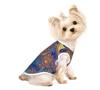 Starry Sky Mandala Print Pet Sleeveless T-Shirt Fashion Indoor Outdoor Apparel Daily Wear Party Tank Top