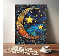 Starry Sky Moon Jigsaw Puzzles for Adults 500 Pieces Educational Toys Challenging Game 500 Piece Puzzles for Adults for The Whole for Women Gifts for Men
