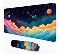 Starry Sky Mouse Mat 1200x600 mm Large Mouse Pad Rainbow Office Accessories Waterproof Desk Mat with Non-Slip Base, Smooth Surface to Improve Precision Speed, Gaming Mousepad for Home, Office 3Y-609
