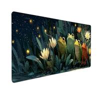 Starry Sky Mouse Mat, Animal Gaming Mouse Pad 24x12in, Desk Mat Large, Office Desk Accessories, Mousepad Large with Stitched Edges, Improved Precision and Speed, for PC Gaming, Laptop, Office, P-2424