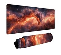 Starry Sky Mouse Mat Dragon Mouse pad, Desk Mat Large 12”x24” with Stitched Edges Anti-Slip Rubber Base for Autumn Decorations Desk Accessories and Gaming Laptop Computer Gifts for Men FSBD-6446