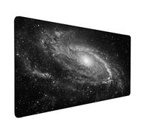 Starry Sky Mouse Pad Large 90x40cm, Black Gaming Mouse Pad Waterproof Desk Mat with 3MM Stitched Edges, Non-Slip Rubber Base Mousepad Computer Accessories for Gaming, Office, Home, Gifts -lsy2603KG