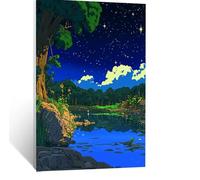 Starry Sky Paint by Numbers for Adults Tree Painting by Numbers for Children Crafts 40 x 32in, DIY Hobbies for Adults Women, Painting on Canvas Using Acrylic Paint and Brushes, Wall Art Set LSJ-8522
