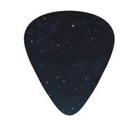 Starry Sky Patterned Guitar Picks - 12-Piece Set with 3 Different Thicknesses, Suitable for Electric and Acoustic Guitars
