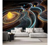 Starry Sky Photo Wallpaper Abstract Science Fiction 500x280 cm Modern Non-Woven Poster 3D Print Large Wall Mural Decoration for Living Room Bedroom Dining Room Wall Art H1447