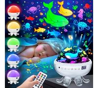 Starry Sky Projector Children, 30 Soothing Sounds, 4 Movies & 31 Colours Night Light, 360° Quiet Rotation & Remote Control, Ideal Toy and Ideal Gifts for Boys and Girls from 3 Years