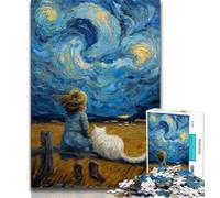 Starry Sky Puzzles 1000 Pieces for Adults,Challenging To Complete But Fun And Humorous Unique Home Decor And Gifts 50x75cm