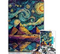 Starry Sky Pyramid 1000 Piece Jigsaw Puzzles for Adults Gifts,Help The Brain Exercise Addictive Toys to Cultivate Patience Great Gift 50x75cm