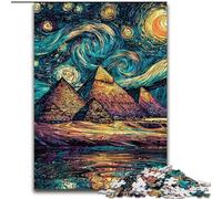 Starry Sky Pyramid Puzzles for Adults Teens 1000pc Puzzle, Challenging Game And Family Play with Matching Poster And Trivia Sheet (50x75cm)