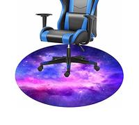 Starry Sky Round Office Chair Mat - 140cm Carpet Protector for Gaming & Hard Floors, Stylish Decor for Home & Office, Durable & Anti-Slip Design (A 100cm)