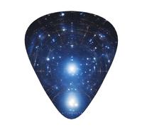 starry sky Stylish and durable guitar picks, three types of thin, medium and heavy guitar picks (12 pieces), suitable for guitar, bass, electric guitar, ukulele,