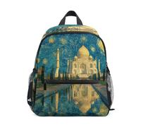 Starry Sky Taj Mahal Toddler Backpack, Boy Backpack Preschool Bag Kindergarten Schoolbag Nursery Travel Bag for Girl