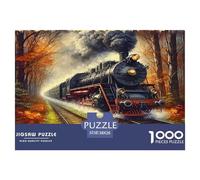 Starry Sky Train Jigsaw Puzzles for Adults Gifts 1000 Piece Challenging Games Home Decoration Dream Journey Jigsaw Puzzle for Adults And Kids Age 12 And Up 38x26cm/1000pcs