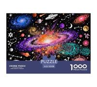 Starry Sky, Universe, And Constellations Wooden Jigsaw Puzzle Waterproof 1000 Piece Puzzles for Adults Impossible Educational Games