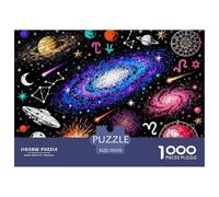 Starry Sky, Universe, And Constellations Wooden Jigsaw Puzzle Waterproof 1000 Piece Puzzles for Adults Colourful Educational Games