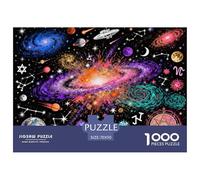 Starry Sky, Universe, And Constellations Wooden Jigsaw Puzzle Waterproof 1000 Piece Puzzles for Adults Fun Home Decoration