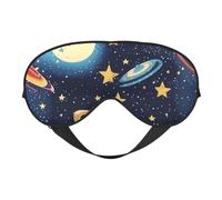 Starry Sky Universe Space Print Outdoor Travel Stylish Eye Mask Adjustable Sleep Camping Meditation Relaxation