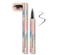 Starry Sky Waterproof Liquid Eyeliner Pen - Long-Lasting Black Eyeliner with Ultra-Fine Flexible Tip for Precise Lines, Quick-Drying, Smudge-Proof & Smooth Application for Many Eye Shapes