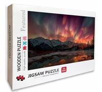 Starry Sky Wooden Jigsaw Puzzles 141x87cm, Snow Mountain Jigsaw Puzzles 4000 Piece for Adults with Box, Educational Challenging Game, Girls Gifts Back Lettering Easy to Distinguish, Home Decor, W-8227
