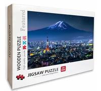 Starry Sky Wooden Jigsaw Puzzles 75x50cm, City Jigsaw Puzzles 1000 Piece for Adults with Box, Educational Challenging Game, Gifts for Teens, Back Lettering Easy to Distinguish, Home Decoration, H-7209