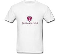 STARRY STAR Men's Ideas Tomorrowland Music Festival S White T-Shirts White L