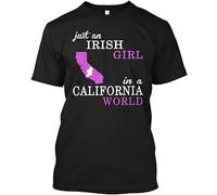 STARRY STAR Men's Irish Girl California T-Shirts Black M