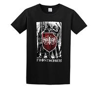 STARRY STAR Men's Marduk Frontschwein Band T-Shirts Black XL
