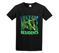 STARRY STAR Men's The Residents Meet The Residents T-Shirts Black L