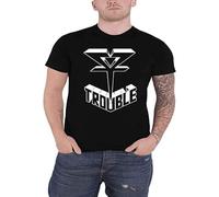 STARRY STAR Trouble T Shirt Band Logo Doom Metal New Mens Black - 3XL