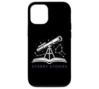 STARRY STORIES Telescope Book Astronomy Celestial Reading Case for iPhone 12/12 Pro