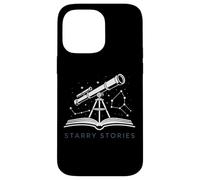 STARRY STORIES Telescope Book Astronomy Celestial Reading Case for iPhone 14 Pro Max
