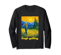 Starry Style Golfer Art Golf Course Long Sleeve T-Shirt