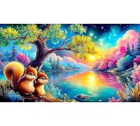 Starry-Town Puzzle for Adults 1000 Piece Educational Game Challenge Impossible Hard Difficult for Home Activity & Fun Present 38x26cm/1000pcs