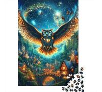 Starry Town1000pc Cardboard Jigsaw Puzzle Set Adult Decompression Game Creative Indoor Activity Ideal Birthday 38x26cm/1000pcs