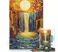 Starry Waterfall Jigsaw Puzzles for Adults1000 Piece Sharp Logic Toy Together Fun Tight Cut Memorable Gift 38x52cm