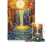 Starry Waterfall Jigsaw Puzzles for Adults1000 Piece Sharp Logic Toy Together Fun Tight Cut Memorable Gift 38x52cm